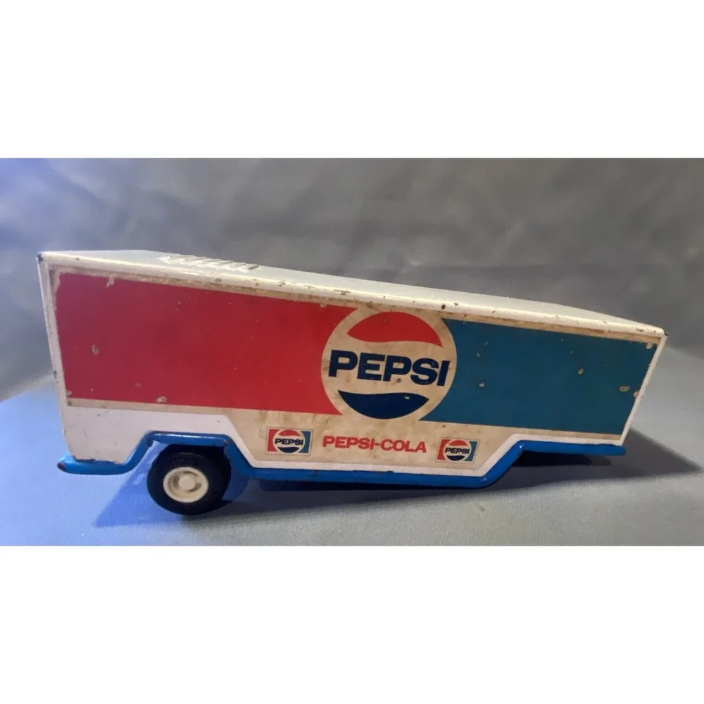 Buddy L Pepsi Toy Trailer Kids OS White Fair Pressed Steel Vintage Semi Truck